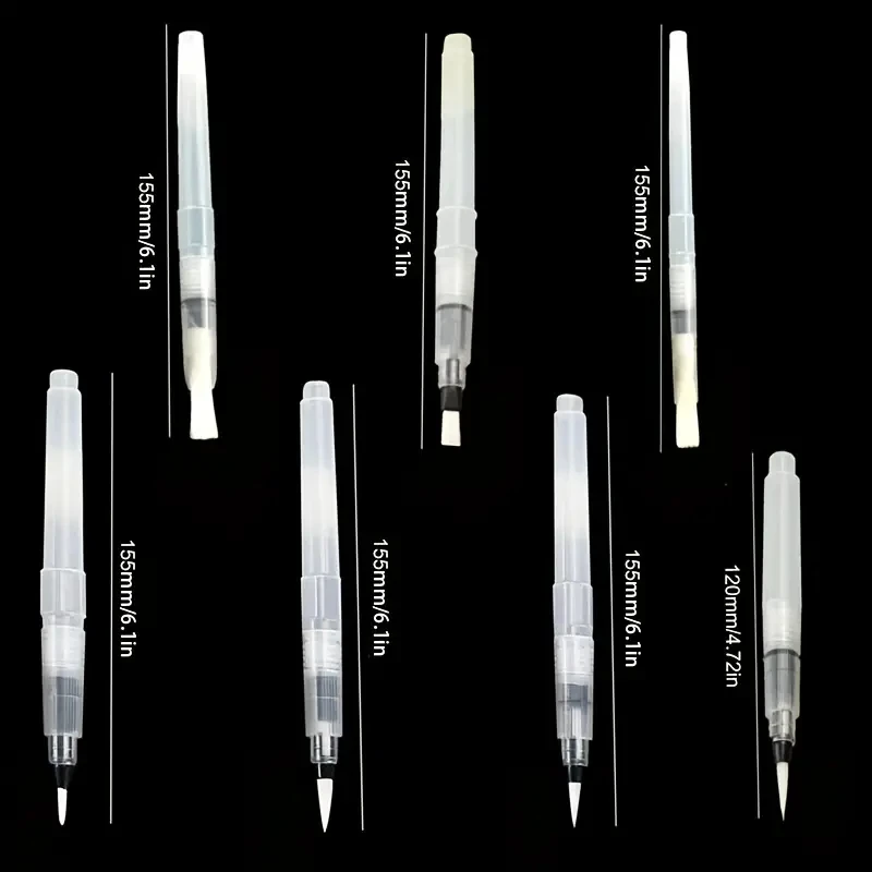 7/14pcs Watercolor Brush Pens Refillable Water Paint Brushes For Painting