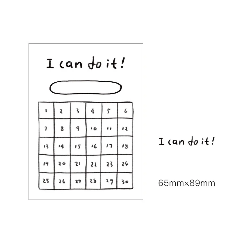 Mini Basic Memo Pad Portable 50 Sheets Paper Wish Check List To Do Note Office School A7430