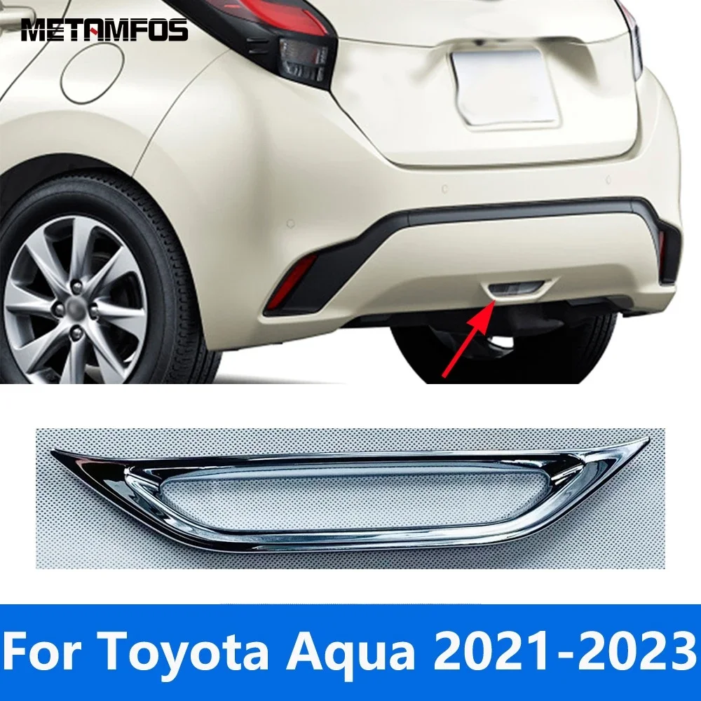 

Задний тормозной фонарь, обшивка для Toyota Aqua XP210 2021 2022 2023, хромированный стоп-сигнал, защитная рамка, аксессуары для стайлинга автомобиля