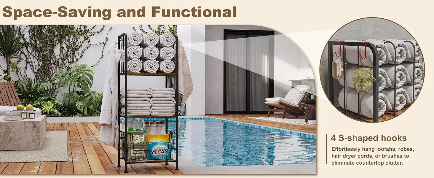 pool tower rack