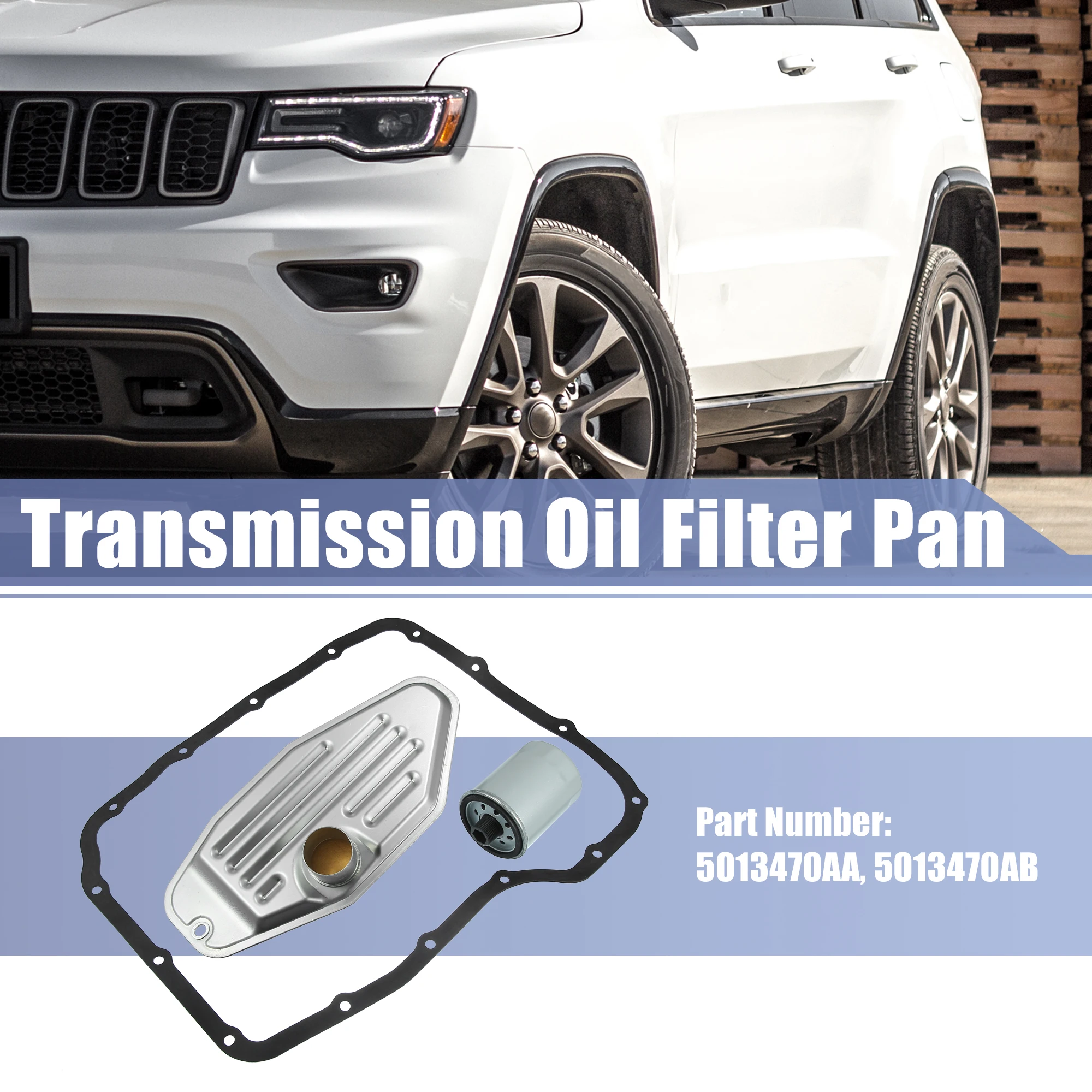 

UXCELL 5013470AA 5013470AB Transmission Filter Oil Pan Gasket for Ram 3500 2011-2021 for Dodge Durango 2000-2009 for Dodge