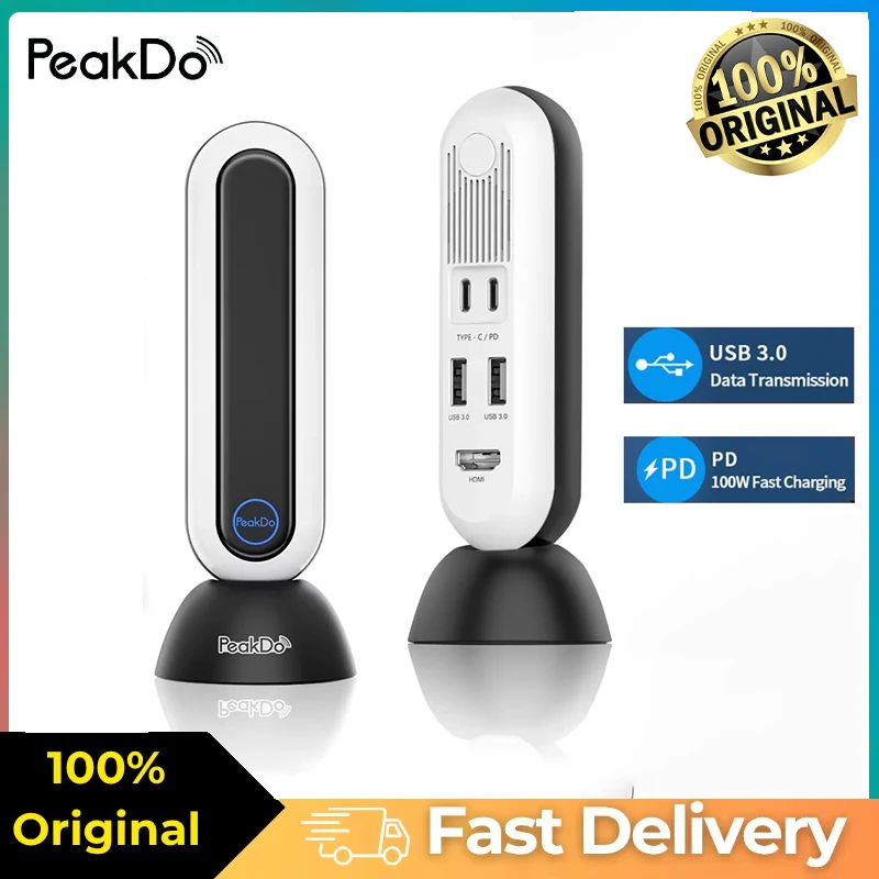 완전 새 상품 PeakDo 4K 무선 HDMI 송수신기, 스트리밍, 게임, 회의용..