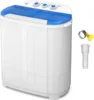 Washing Machine, Twin Tub Washing Machine Laundry Compact Washer spinner Combo with 14lbs capacity, 9Lbs Washer and 5Lbs Spinner 1