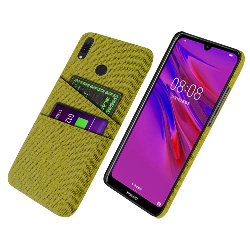 Y6 2019 Per Huawei Y6 2019 Custodia Huawei Y6 2019 Custodia Doppia In Tessuto Di Lusso Per Huawei Y6 2019 Mrd-Lx1 Mrd-Lx1F Y 6 Pro Y6Prime