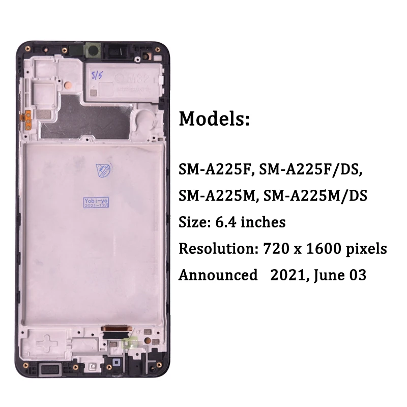  AMOLED LCD ÷ ġ ũ Ÿ , Ｚ A32 4G A325 A325F, Ｚ A22 4G A225 A225F