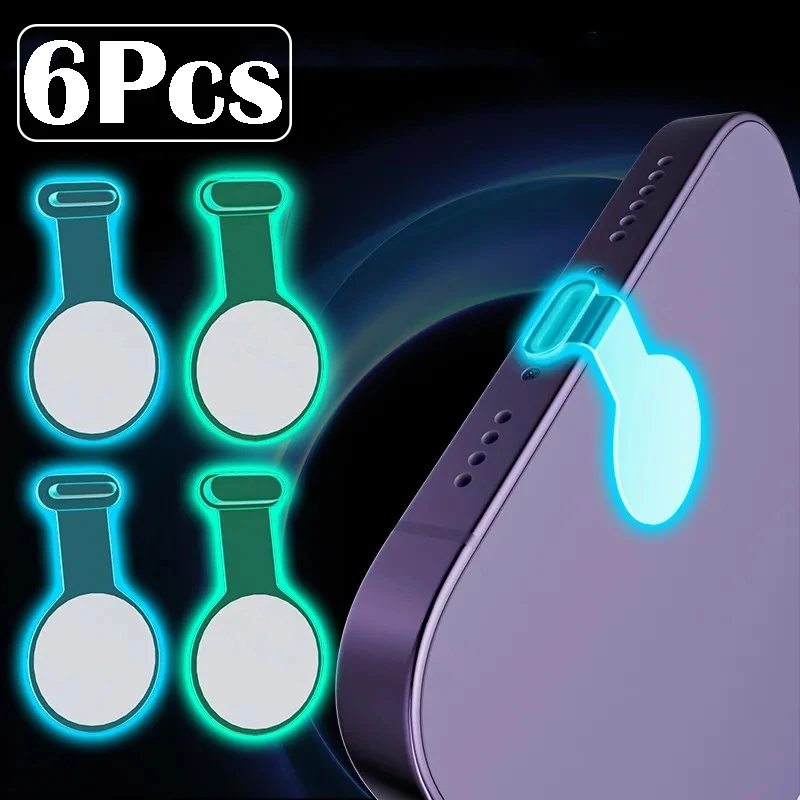 Luminous Dustproof Protective Charging Port Covers