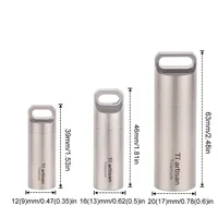 Tiartisan Pill Cases Kitchen Storage Box Capsule Drug Home Pure Titanium Cartridge Pillcase Keychain Waterproof Delicate Ta6170 1