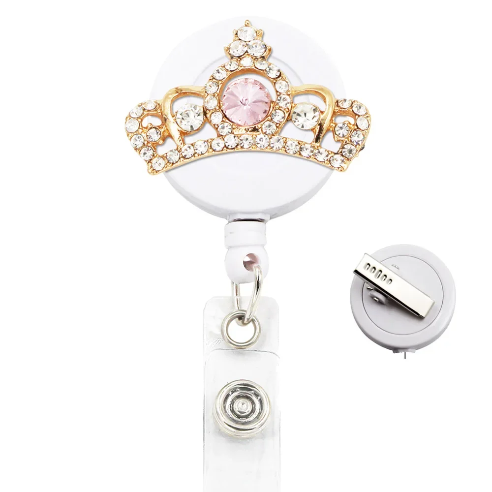 Nurse Badge Reels Retractable Hospital Office Carrete Retractil Bus Card Holder Yoyo Retractable Credential Holder
