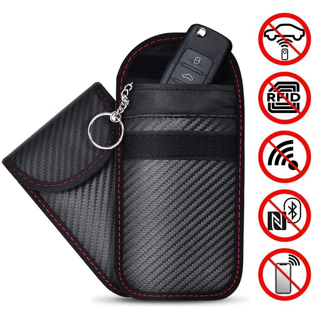 1 PC Car Key Signal Blocker Faraday Bag