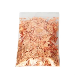 Luxurious Metallic Foil Leaf Sequins for Stunning Nail Art and Manicure Decoration (Rose Gold - 3g)