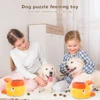 Dog Puzzle Feeder Interactive Pet Food Treat Dispenser Cartoon Duck Press Pet Snack Feeder Automatic Feeder Toy for Dog Training 5