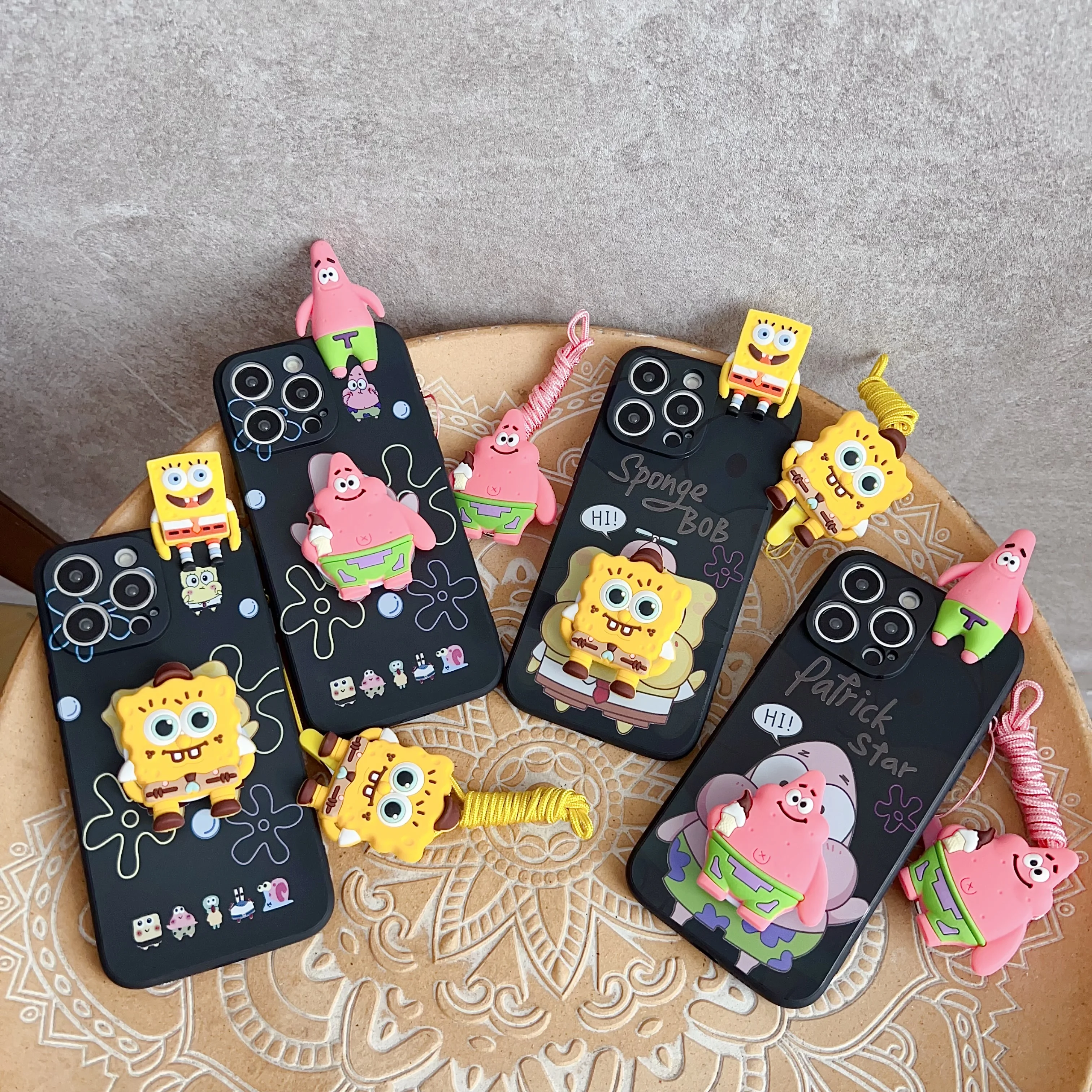 Per Oppo Reno 4F 4Lite 5Lite 5 7 4G 8 4G 8T 10 10 11 Pro 11F Custodia Per Cartoni Animati Anime Con Corda Di Supporto