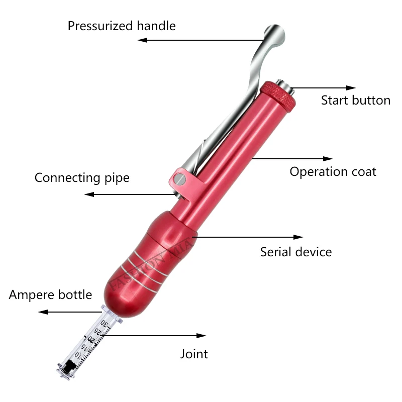 0.3ml Hyaluronic Injection Pen ampoule syringe Mesotherapy Atomizer Gun for Lips filler wrinkle removal Anti-Aging Injection Pen