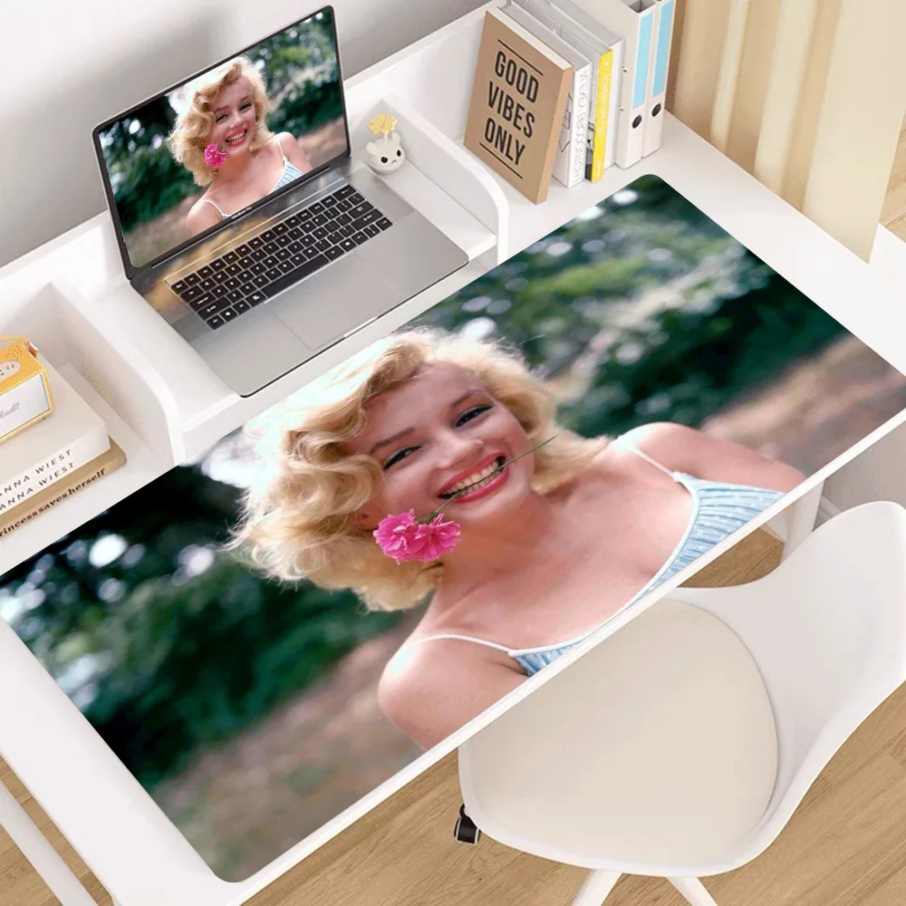 Marilyn Monro INS Tide Large Cartoon Anime Gaming Mouse Pad Keyboard Mouse Mats Desk Mat Accessories 4