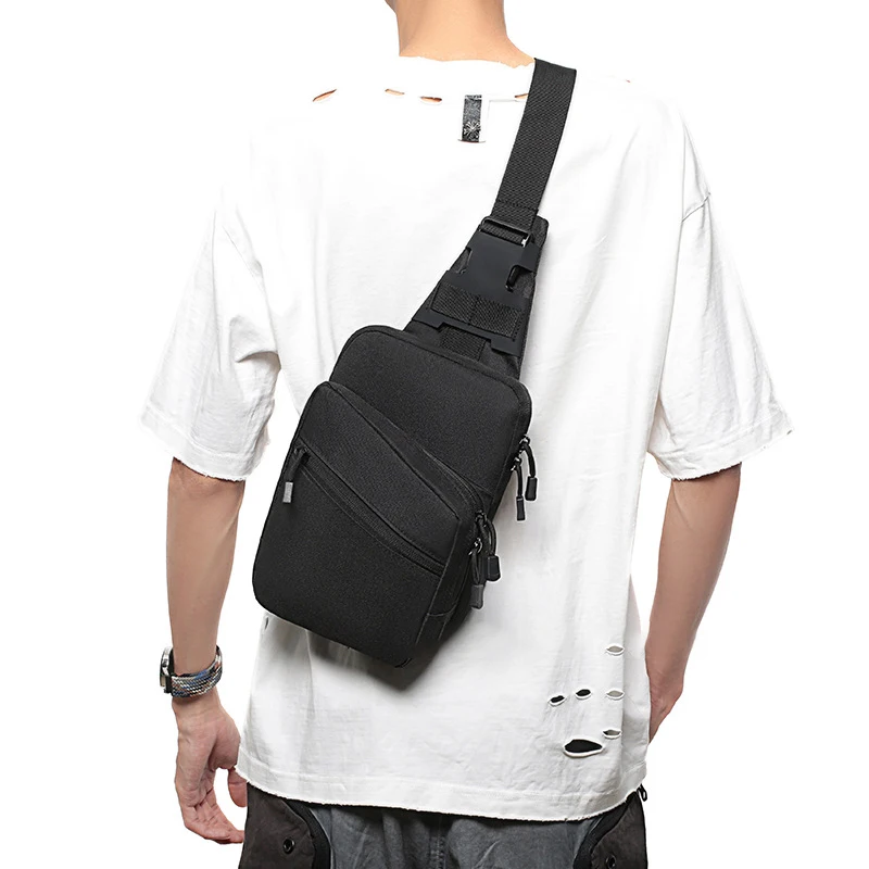 Description Picture 4 of itemTactical Fishing Chest Bag for Men Concealed Carry Hiking Bag Multiple Pockets Commuting Crossbody Sling Bag Sports Hunting Pack