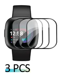 Premium 3D Full Curved PMMA Flexible Screen Protector Film - Fitbit Versa4 (3Pcs)
