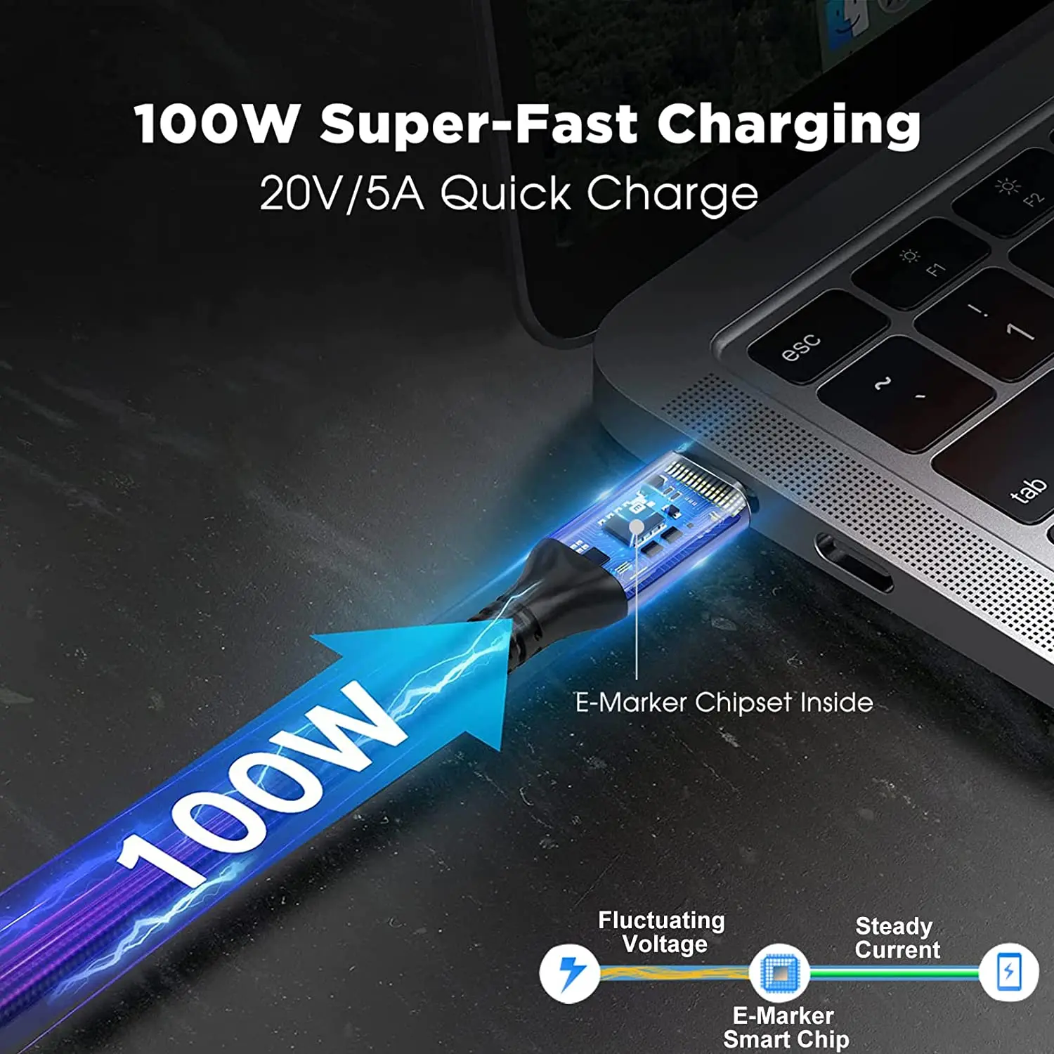 PD 240W USB 4.0 USB C 케이블 8K 60Hz 유형 C-C 케이블 48V 5A MacBook Pro 스위치 Galaxy 용 고속 충전 40Gbps 데이터 전송