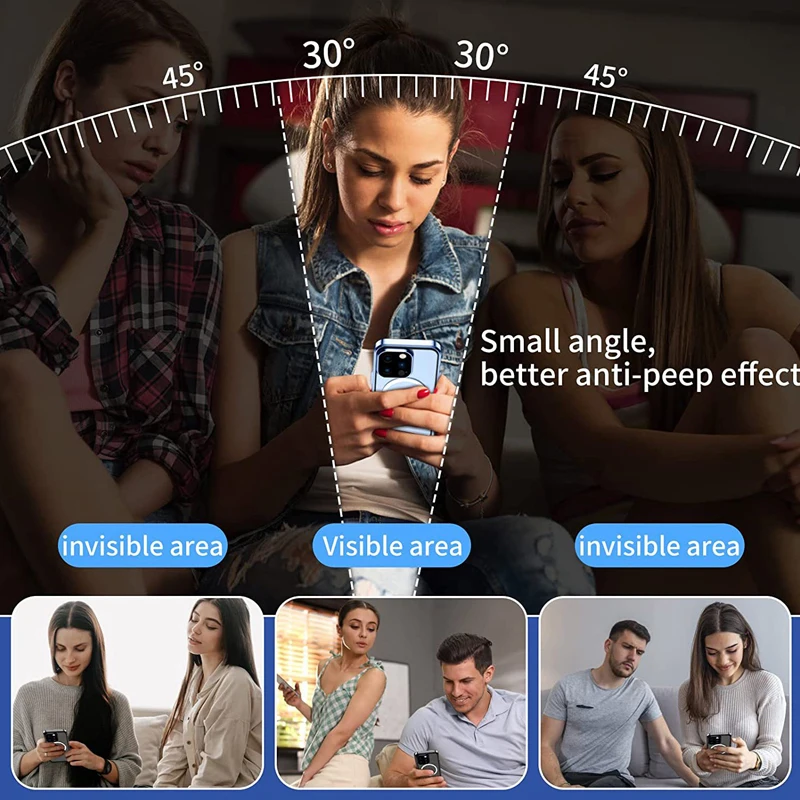 360° Full Protection Metal Magnetic Anti Peeping Buckle Lock Case For iPhone 15 14 13 12 11 Pro Max Double-Sided Glass Cover