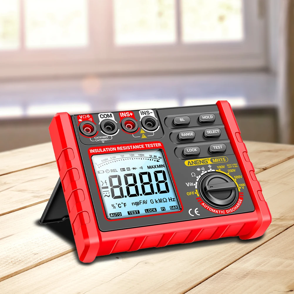 Digital Insulation Resistance Meter Multifunctional Automatic Discharge AC/DC Voltage Tester Voltmeter Resistor Tester
