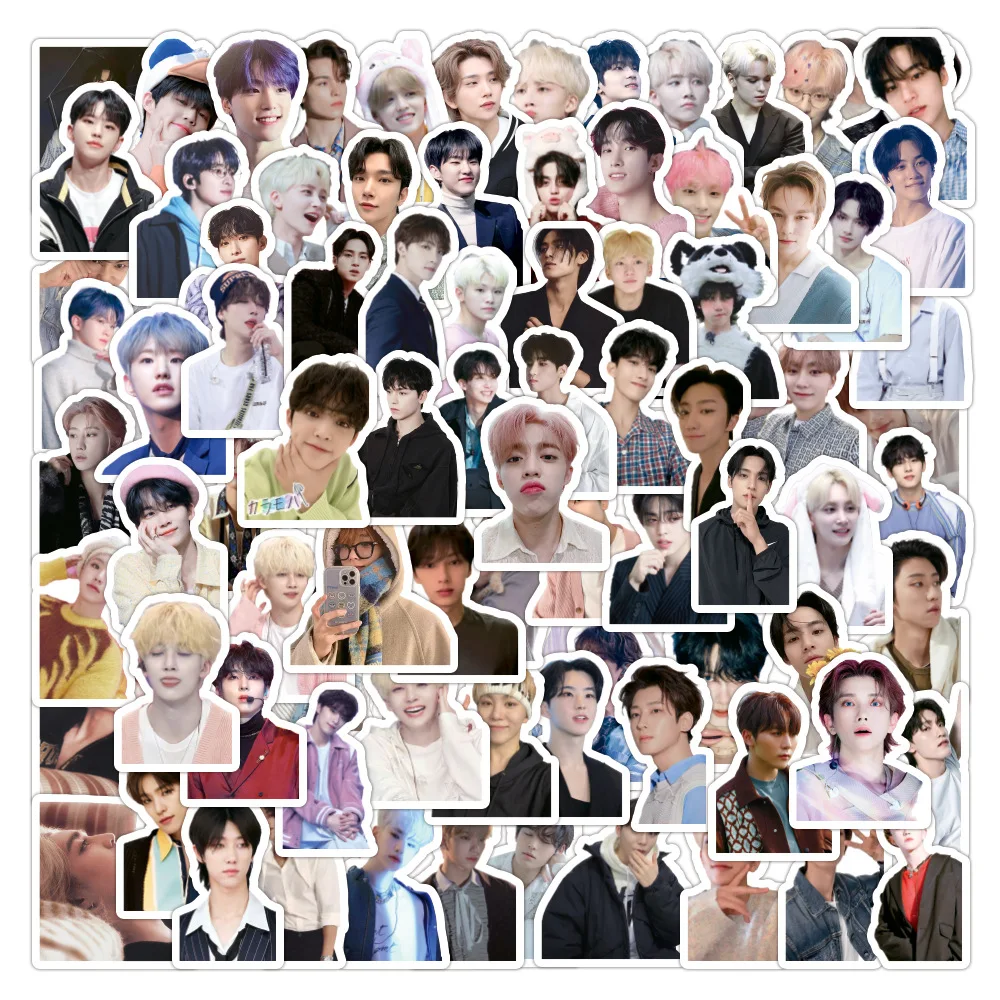 

104Pcs/Set KPOP ST Portrait Photo Printed Waterproof Stickers Joshua Jeonghan Wonwoo DK Guitar Hand Account Decals Fans Gifts