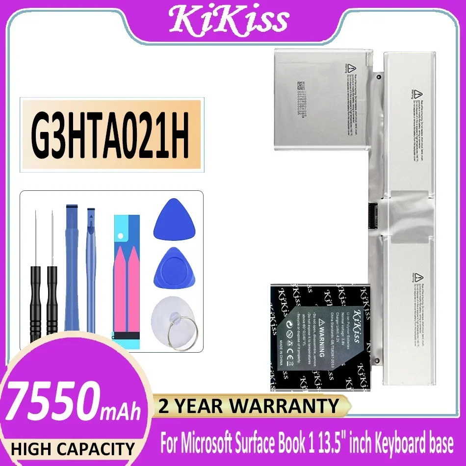 

KiKiss Battery G3HTA021H G3HTA020H For Microsoft Surface Book 1 13.5 inch 1705 Keyboard base 1703 Screen CR7 DAK822470K