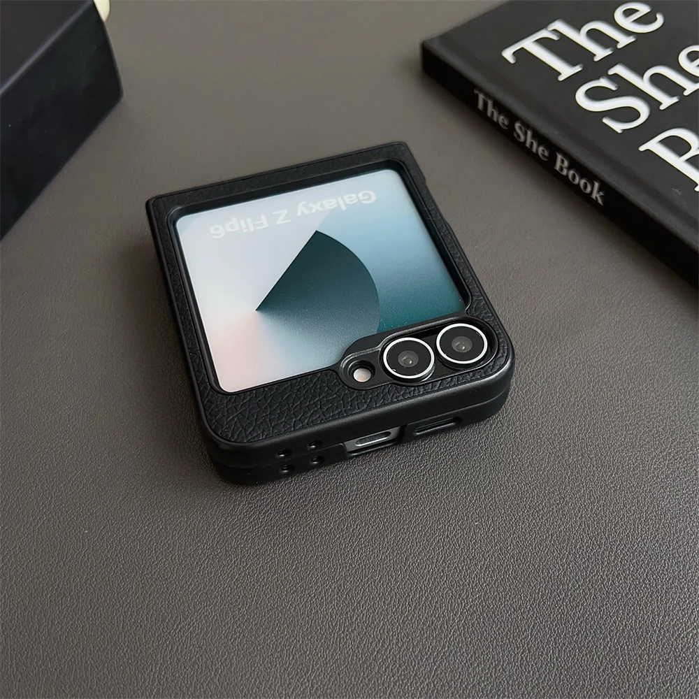 Lychee Magnetic Leather Matte Ultra-Thin Folding Shockproof Bumper Case