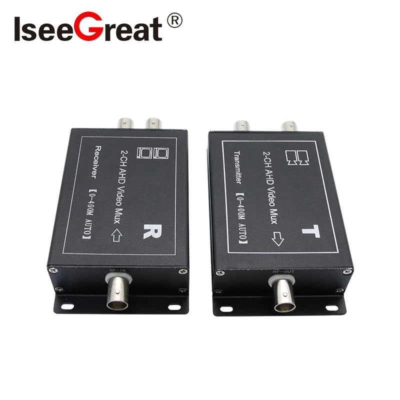 2CHs HD AHD Coaxial Multiplexer Expander 1 Line Transmits 2channel Surveillance Camera Signal Mixer CCTV Monitoring Accessories 4