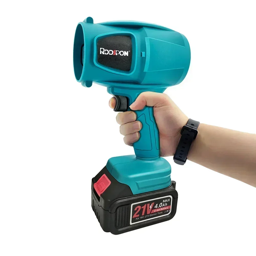 High power electric blower lithium battery makita 21V cordless handheld blower for dust removal snow removal and leaf removal 6