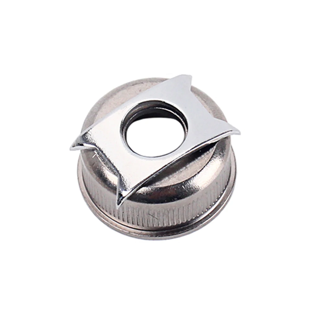 

26 mm Solid Electric Guitar Jack Plate Cover Cap Copper Iron Chrome