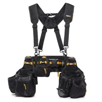 TOUGHBUILT TB-CT-101-5P 5pc Pro Contractor Tool Belt Set Waist Bag Belt Shoulder Strap Power Tool Accessories 2