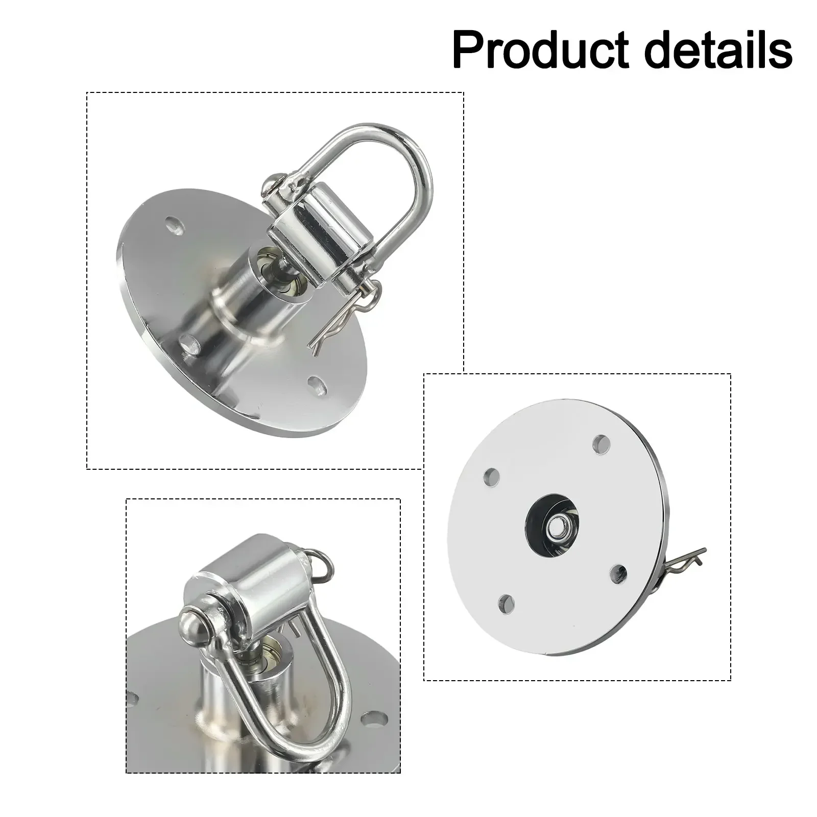 Hassle-free Setup Boxing Ball Base Hook Boxing Speed Bag Lightweight And Portable Stainless Steel 360 Degree Speed Bag Swivel