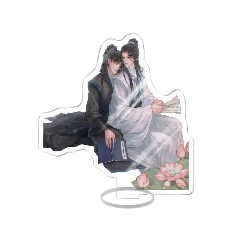 허스키와 그의 흰 고양이 시준 모란 추 와닝 아크릴 스탠딩 플레이트 피규어 코스프레 장식품 컬렉션 키체인 선물