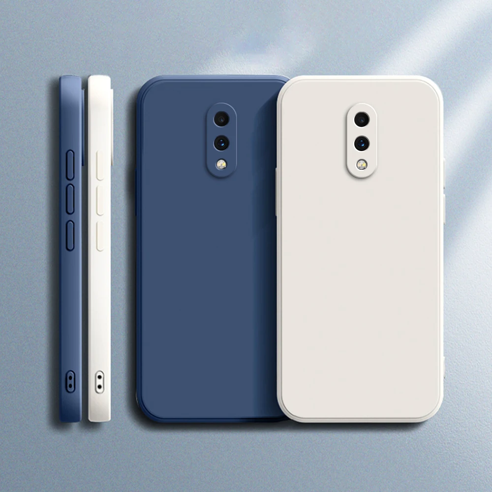 Флюоресцентный чехол для Oneplus 7 7T Pro 7Pro 7tpro, мягкая квадратная Противоударная задняя крышка из жидкого силикона