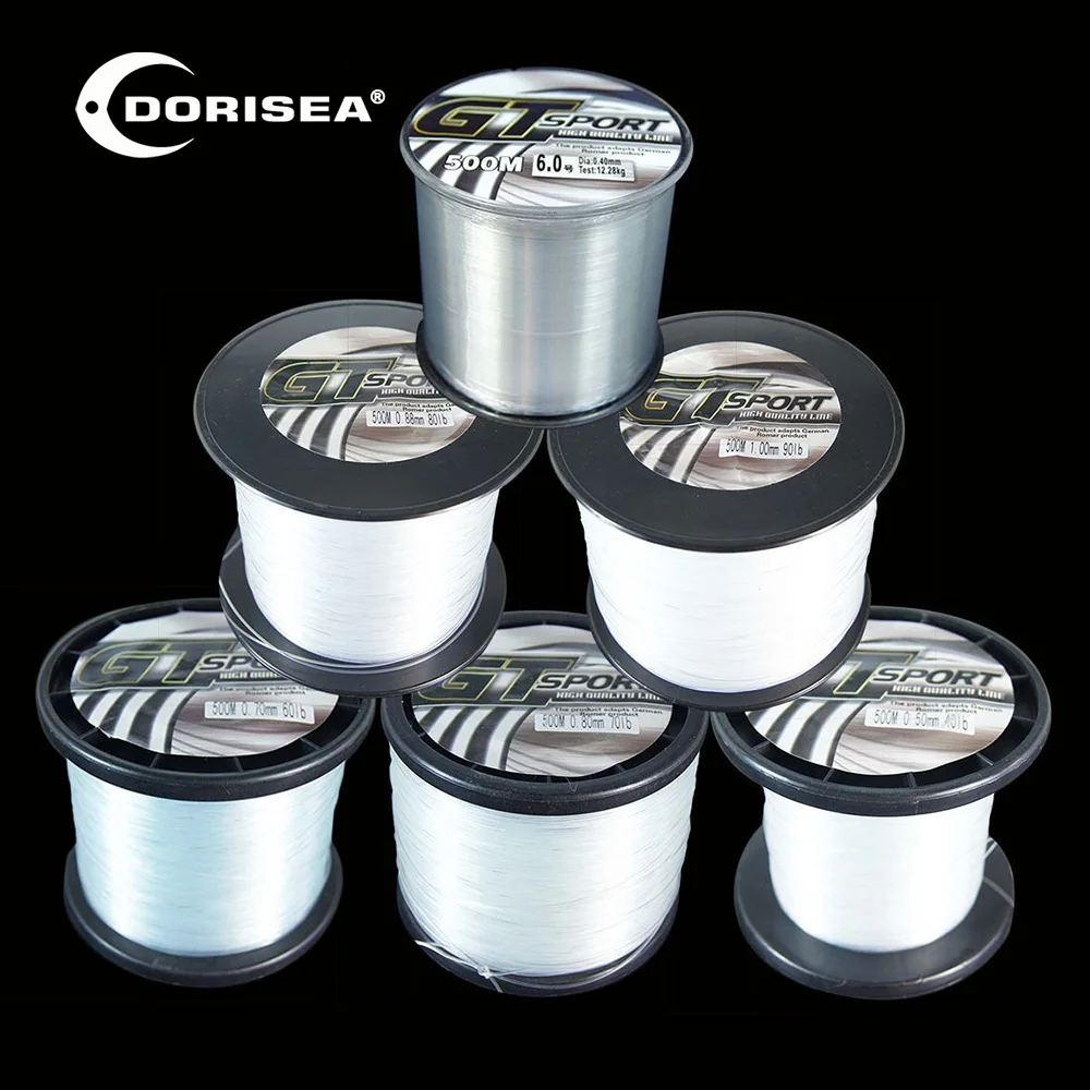 

DORISEA 100M 300M 500M 1000M Nylon Line Monofilament Clear Strong GT Sea Fishing Line Mono 35LB 40LB 50LB 60LB 70LB 80LB 90LB