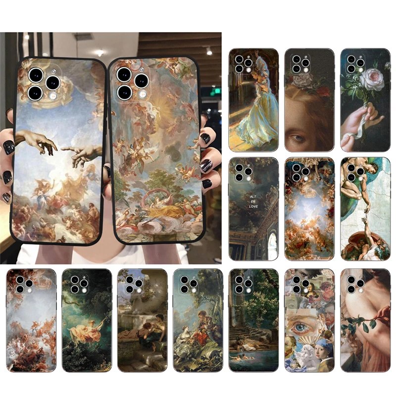

Renaissance art Painting Phone Case For iphone 15 14 Pro Max 13 12 11 Pro Max XSMax XR 12 13 mini 14 Plus Shell
