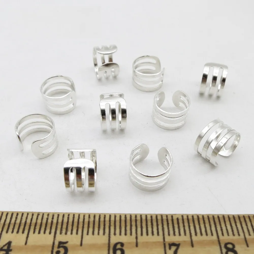Hair Braid Accessories 100pcs adjustable viking hair dread Braids dreadlock beard Beads cuffs clips for Hair women men accessories