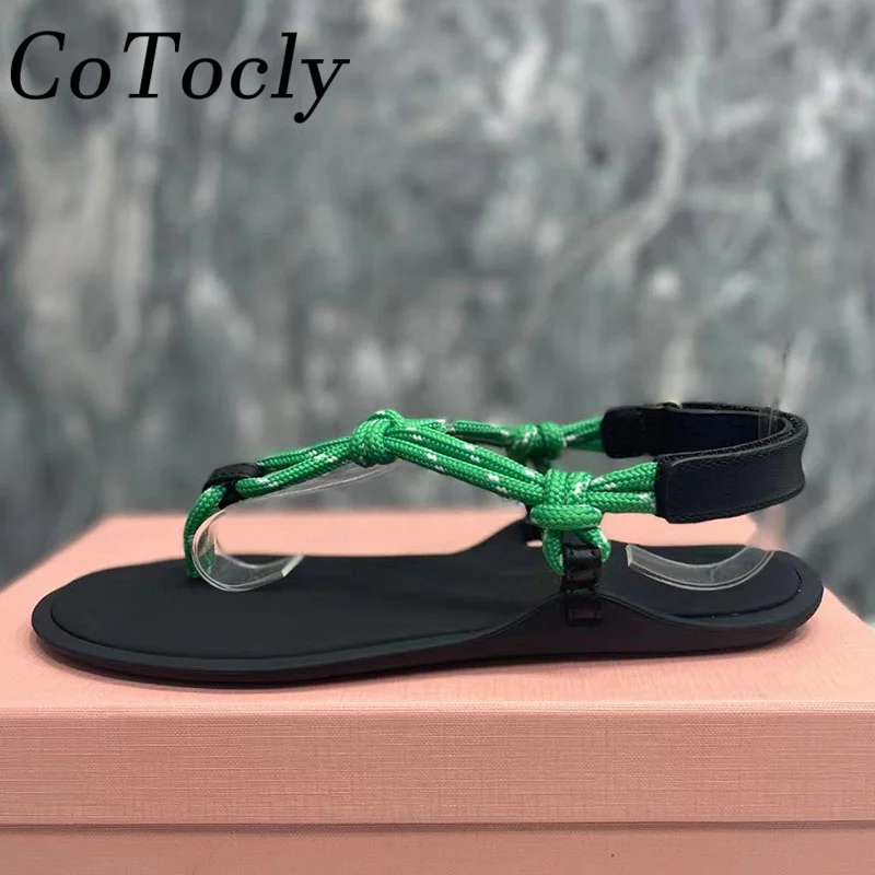 

Luxury Crystal Chain Flat Sandals Woman Genuine Leather Flip Flop Shoes Female Summer Leisure Vacation Beach Sandals Women