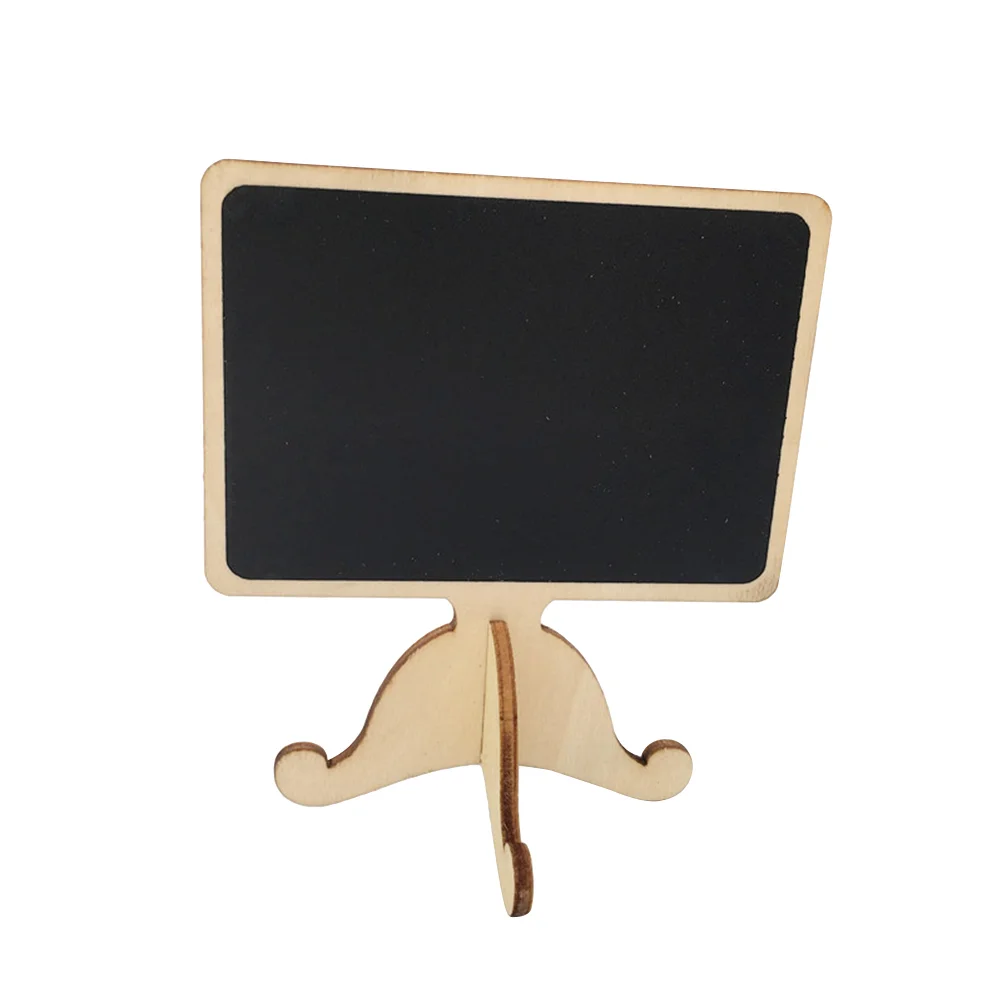 

12pcs Mini Chalkboards with Support for Message Board Signs Wedding Dinner Party Table Place Signs (Black)