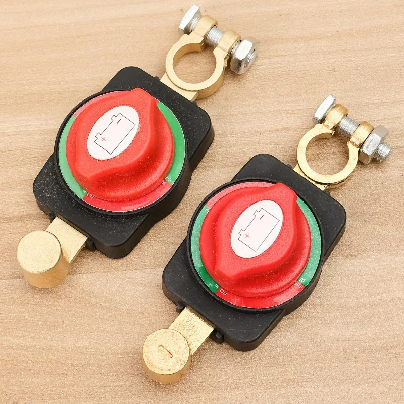 Auto Battery Disconnect Switch on/Off Battery Isolator Power Cut Master Isolator Circuit Breaker Parts for Car/Rv/Boat 12-48V