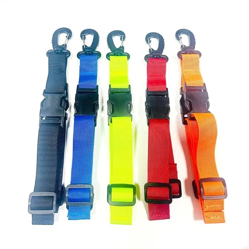 Scubas Diving Fin Mask Holder with Swivels Clip, Diving Flippers Keeper Quick Releases Buckle Webbing Belt for