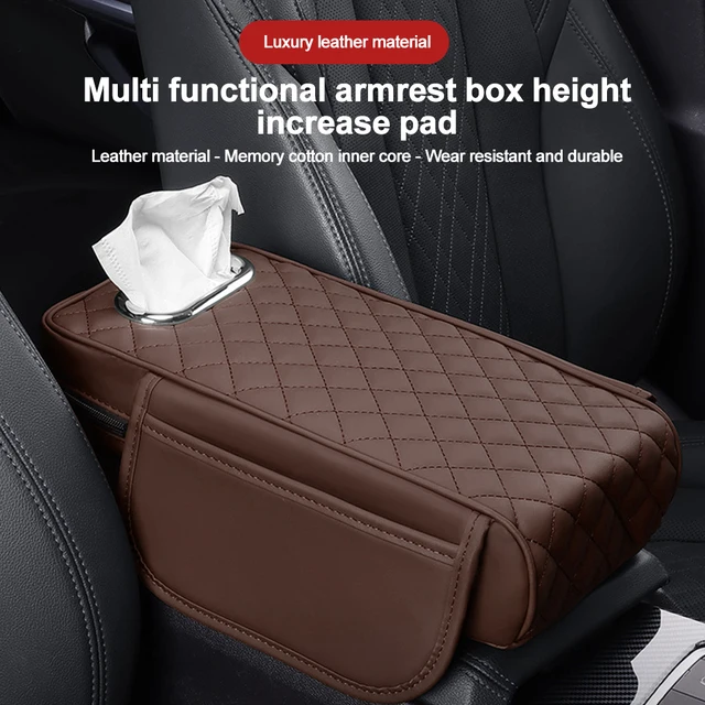 Car Armrest Mat with Tissue Storage - Image 2
