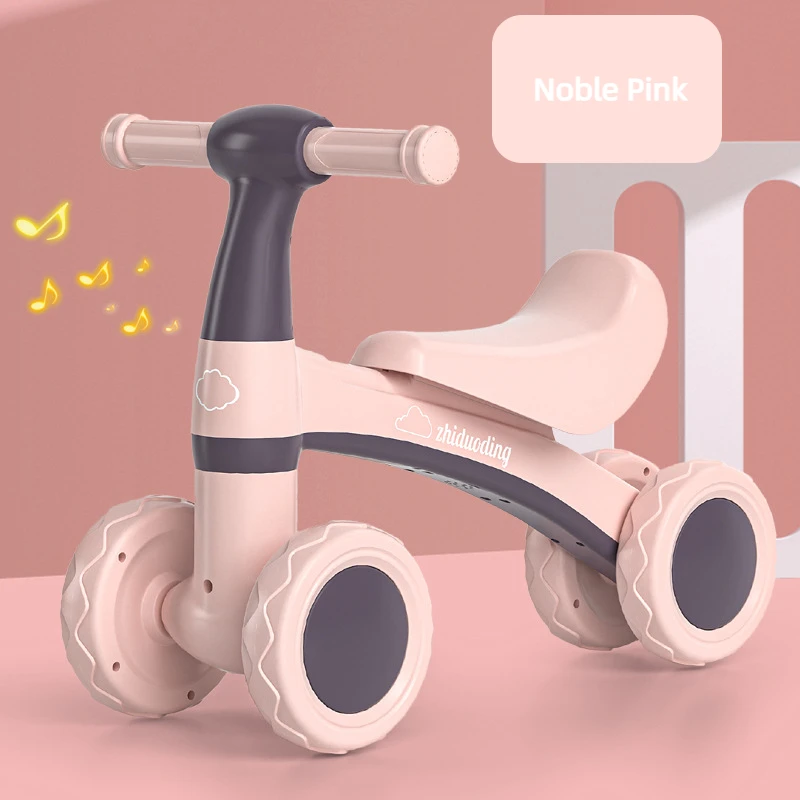 Bike Baby Walker with Four Wheels Sliding Car New Children Balance Car No Pedals 1-3 Year Old Baby Scooter Children Sliding