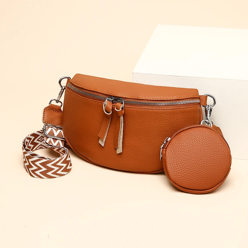 Luxury Genuine Leather Women Chest Bag