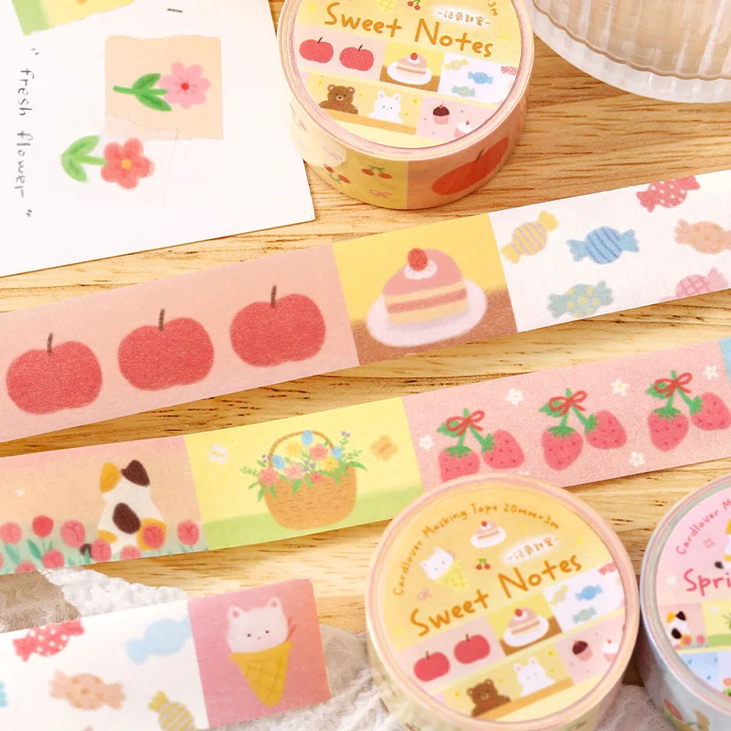 1pcs/1lot 장 접착 테이프 Youyou Little Diary 정크 저널 일본어 마스킹 스크랩북 스티커