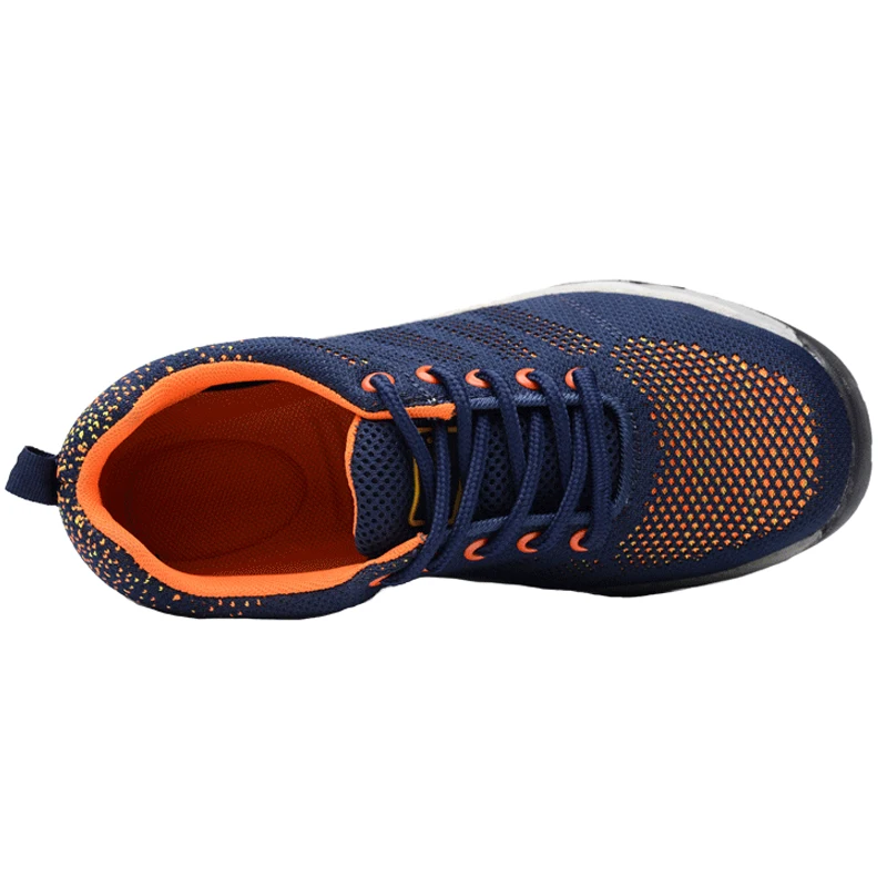 Men's Steel Toe Work Boots Mesh Breathable Puncture Proof Labor Insurance Safety Shoes Men's Casual Work Shoes
