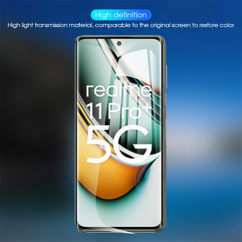 realme 11 pro Hydrogel Film For realme 10 pro plus Screen Protector Realme 9i 8i 8 9 pro plus protector hidrogel For realmi 10 Clear lamina hidrogel realme11 Accessories Not Glass realme 11 pro plus