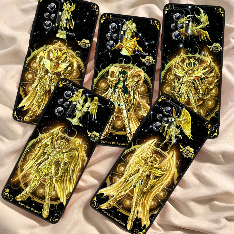 Чехол Saint Seiya для Xiaomi Redmi Note 13 12R 12 12S Turbo 11 11T 11S 10 10S Pro Plus