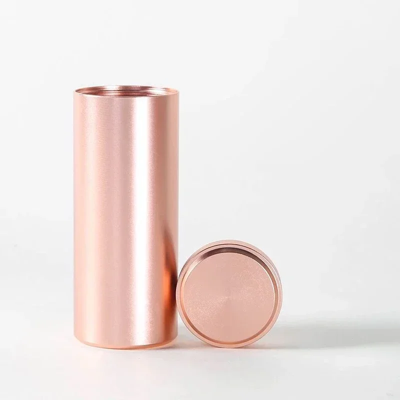 Portable Storage Box Jar Multi Color Travel Mini Tea Caddy Aluminum Multi-Use Sealed Container for Tea Leaves Gifts