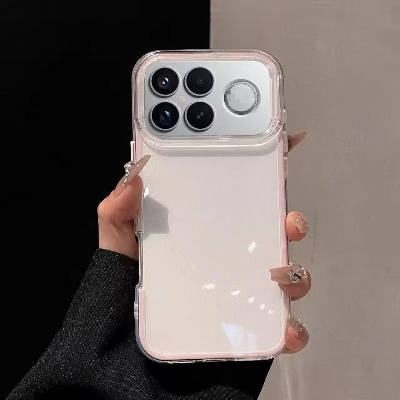 Transparent Frame 2-in-1 Soft Shell Anti-Drop Case