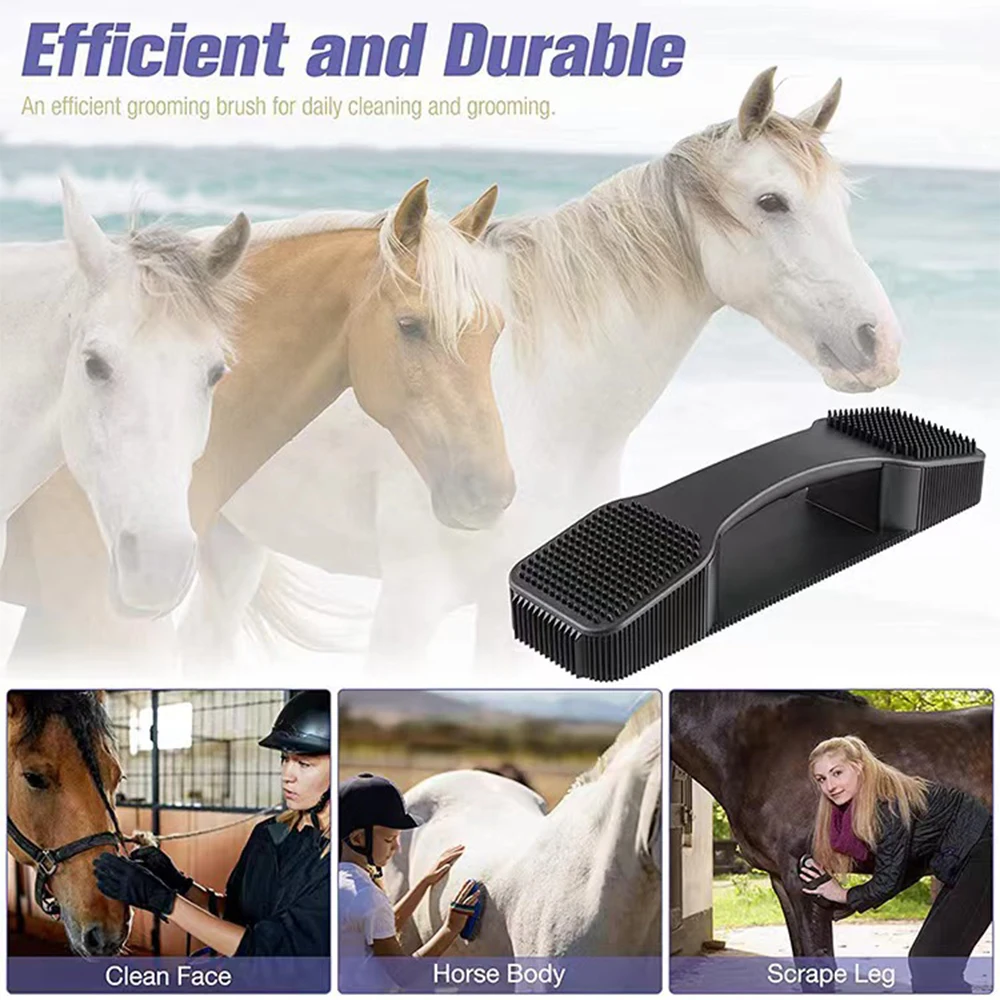 Horse bristle comb Pony tail comb horse brush tack Horse hair grooming tools Stable supplies tack comb 2